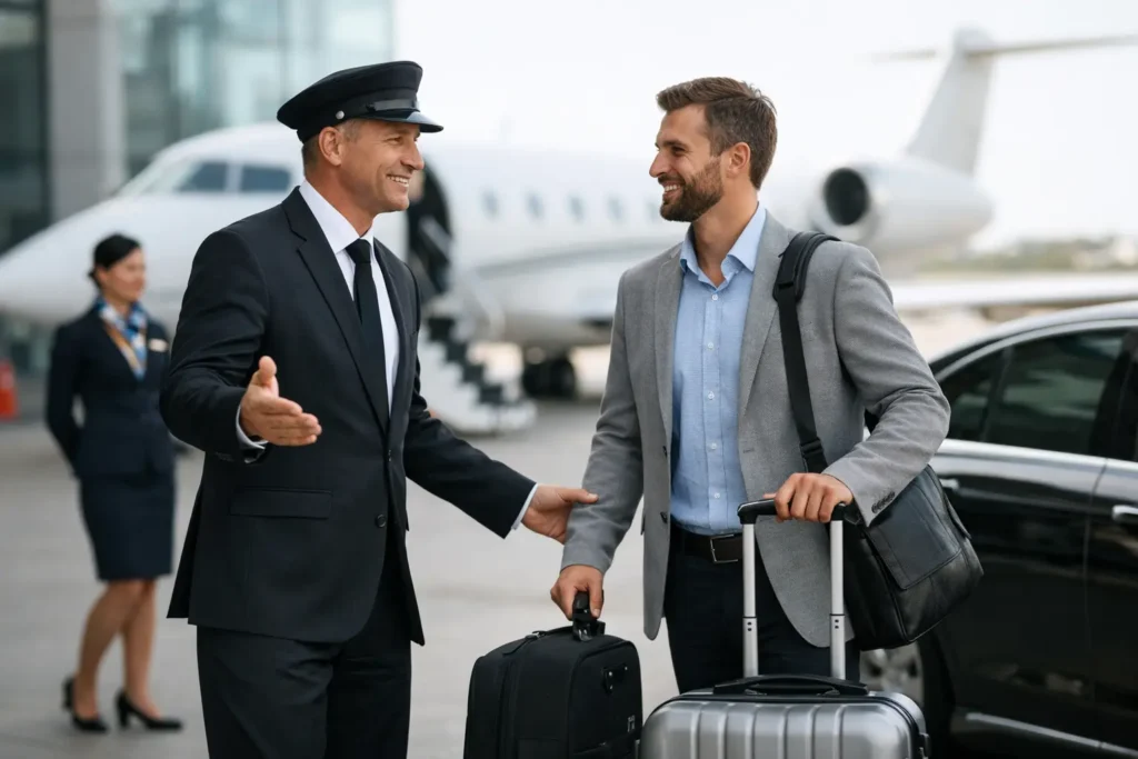 Comprehensive airport assistance med TAXITIME