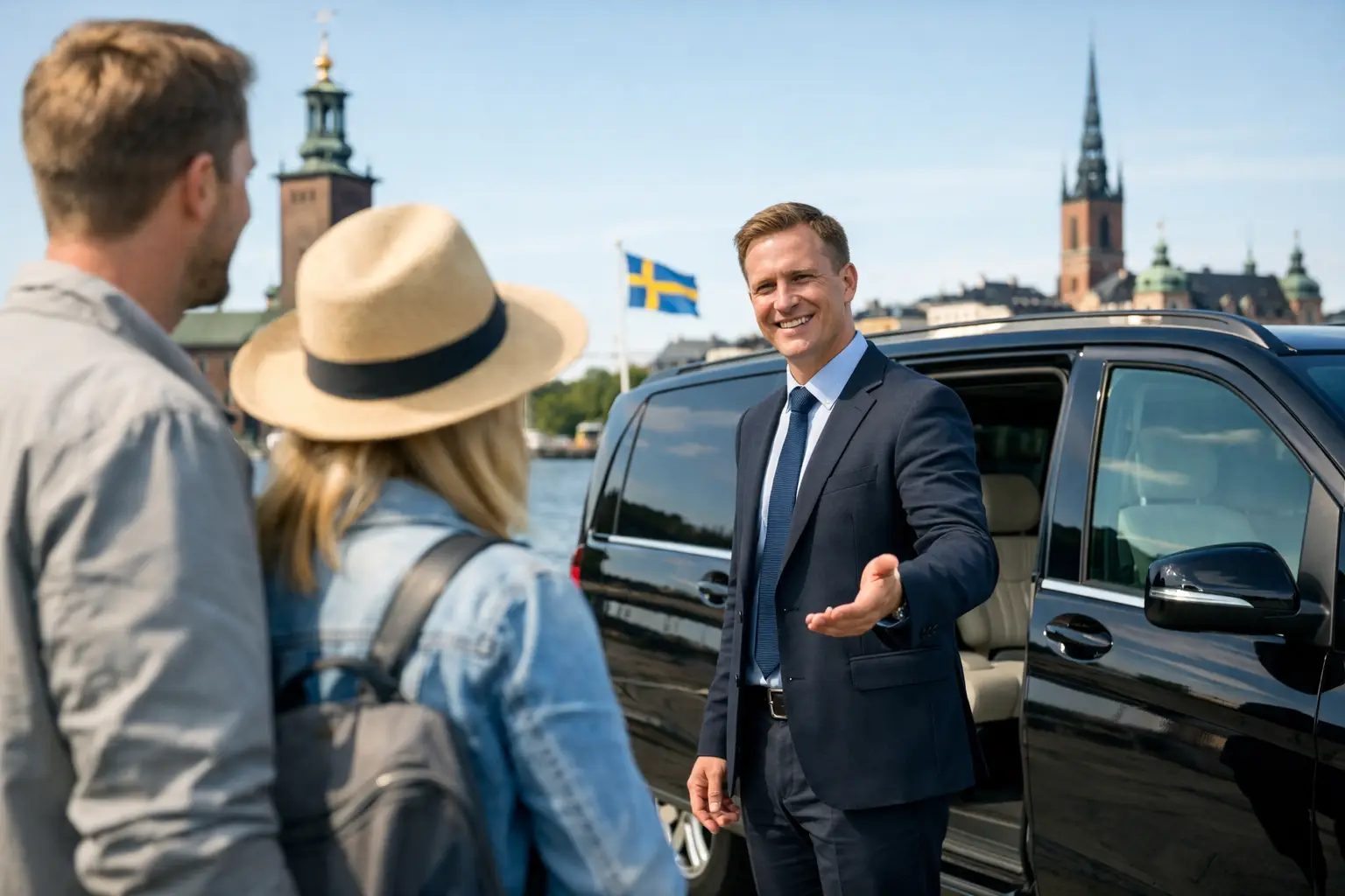 Engelsktalande chaufför för turister i Sverige