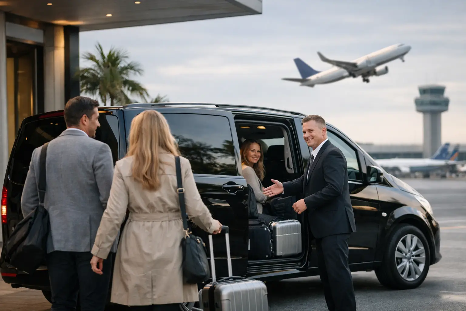 Transport för hotellgäster till flygplats utan stress