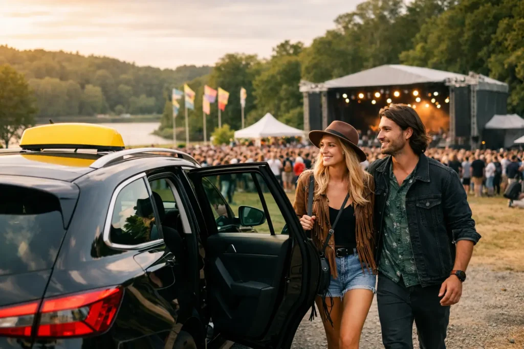 Way Out West festival transport med Taxi TIME