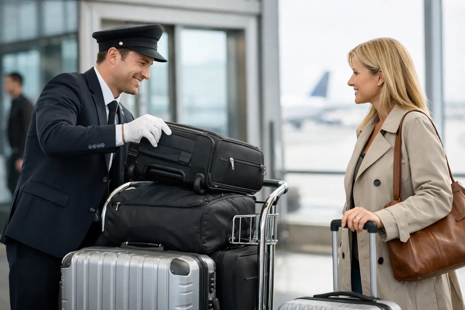 Hur fungerar bagagehjälp vid hämtning på flygplats?
