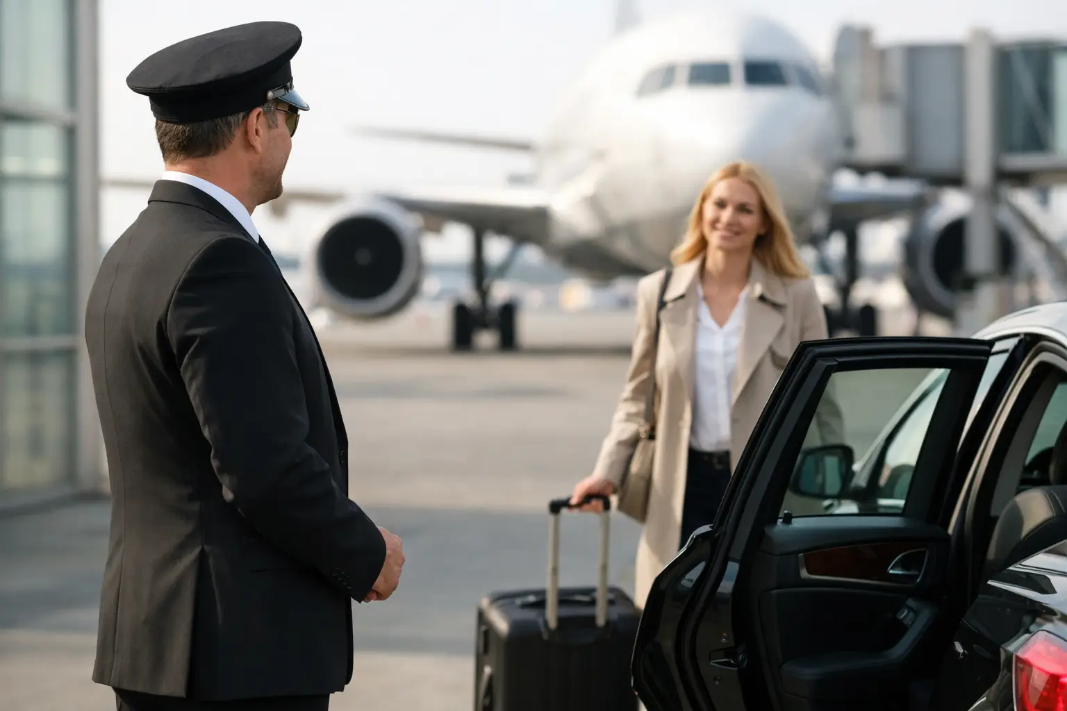 Kan chauffören vänta efter en försening på flyget?