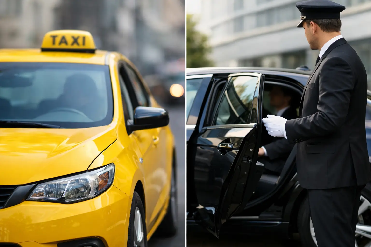 Taxi jämfört med chaufför - vad passar resan?