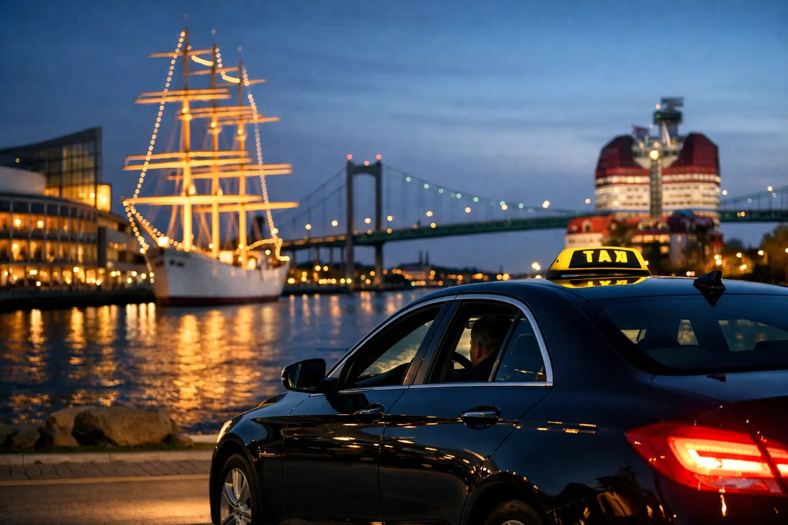 Taxitime i Göteborg med taxiservice dygnet runt