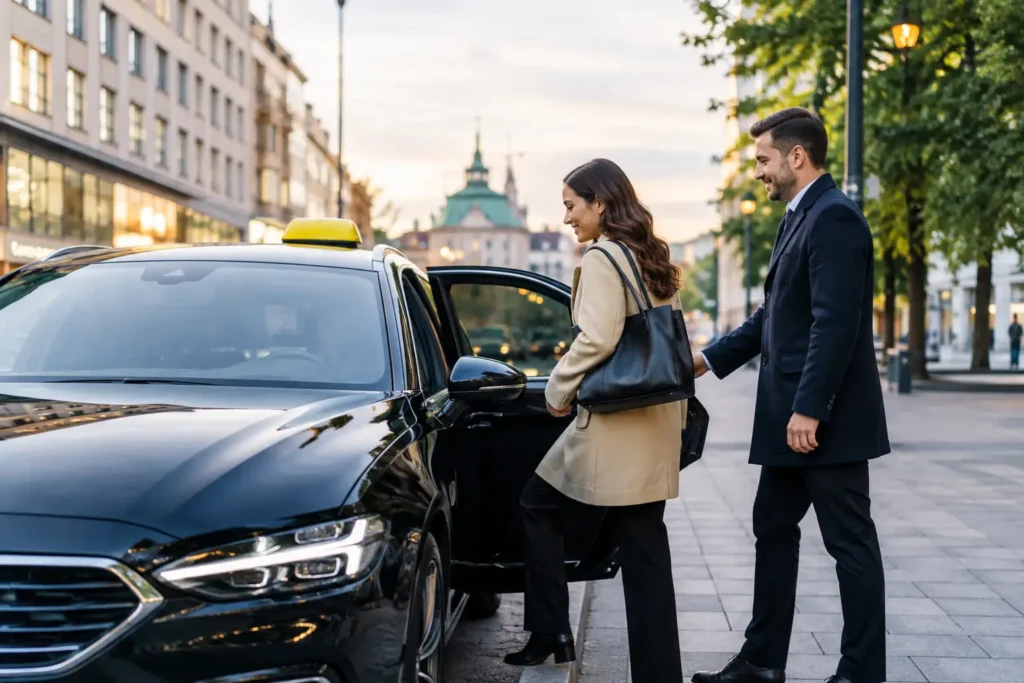 Taxi Avenyn med fast pris och trygg upphämtning